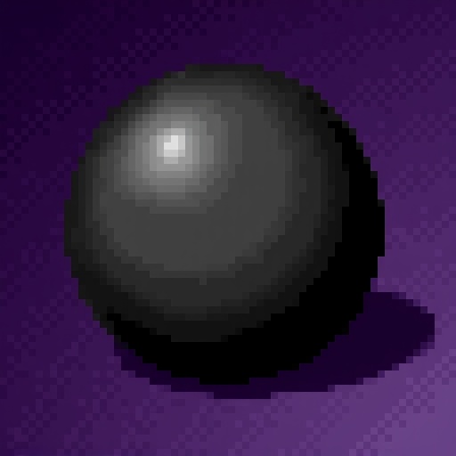 A HoMM2 style Black Pearl artifact,  gradient purple background.The image is a digital artwork featuring a giant black pea...