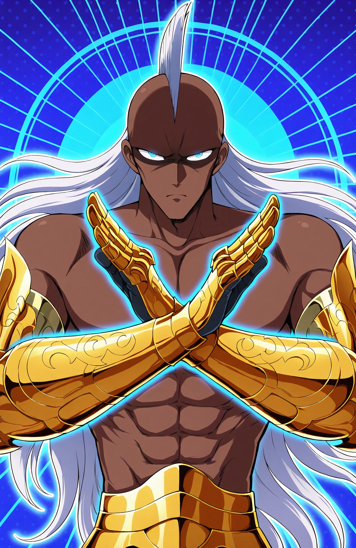 ss_krishna,  dark-skinned male,  upper body (x arms) on Tensor.Art