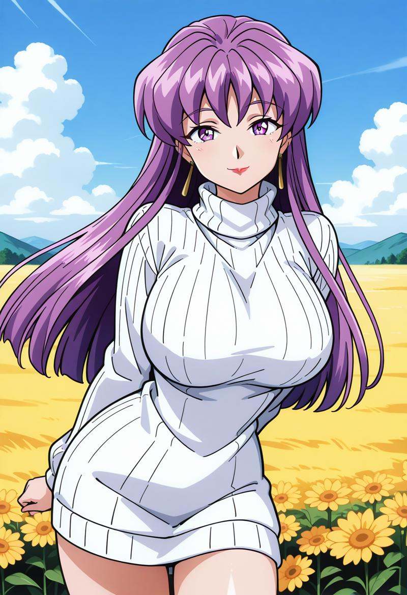 vg_ayako,  purple eyes,  purple hair on Tensor.Art
