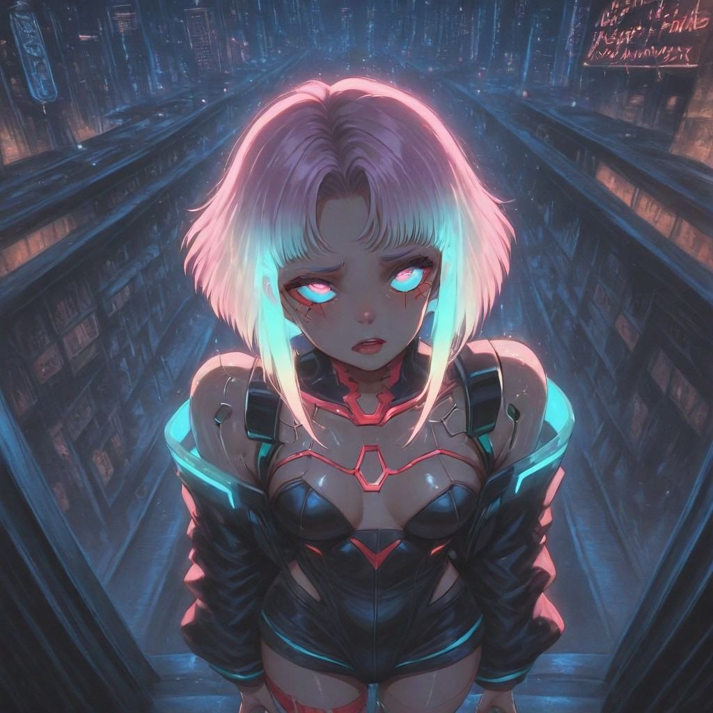 neon_dark_aesthetics,  ,  artist:moriimee on Tensor.Art