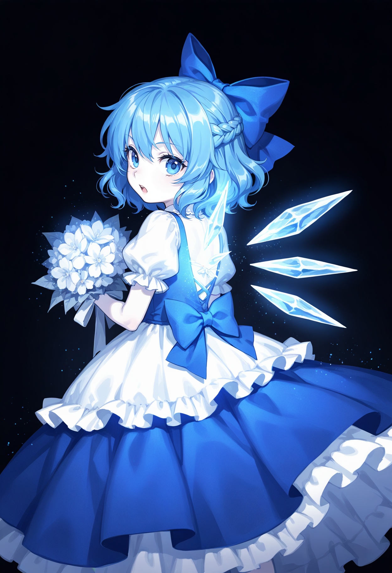 cirno,  1girl,  adapted costume on Tensor.Art