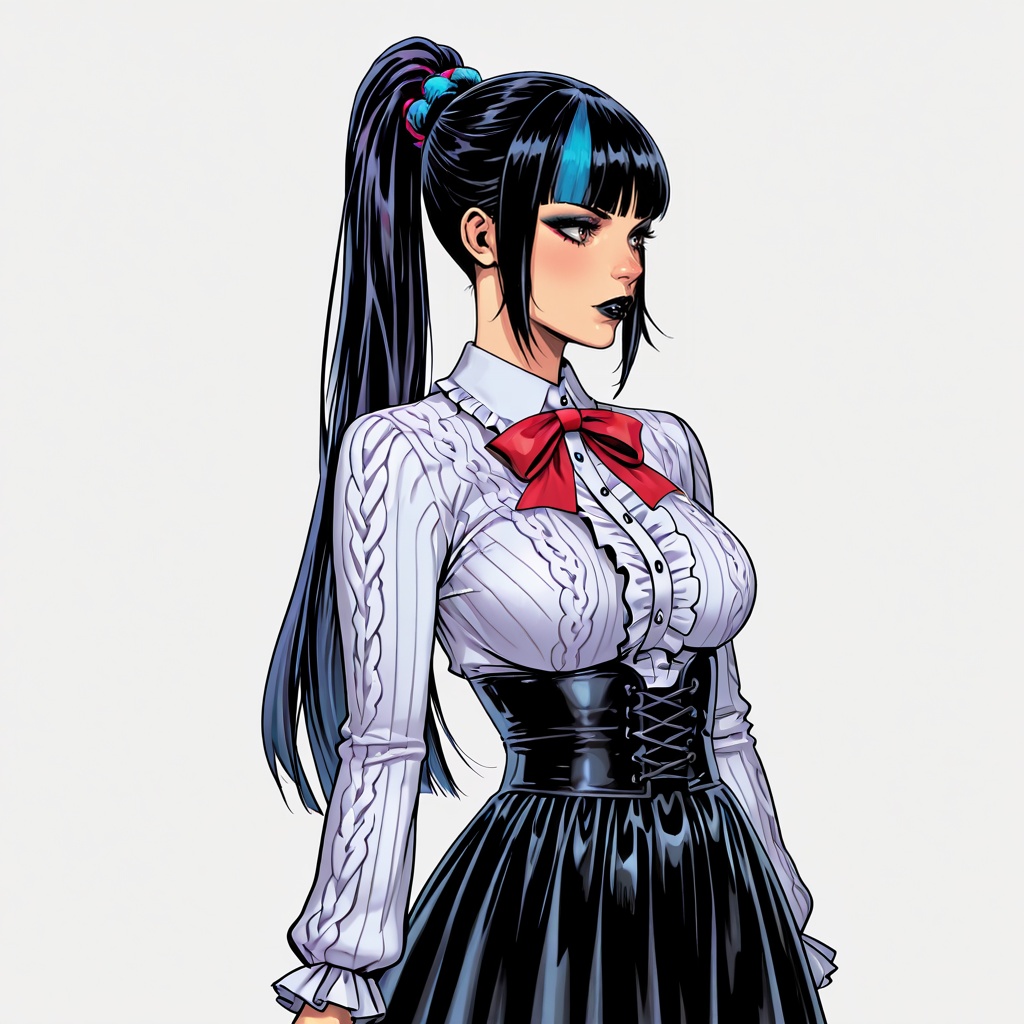 Punchline,  1girl,  black hair on Tensor.Art