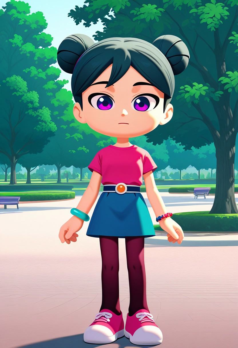 starbeam,  1girl,  black hair on Tensor.Art