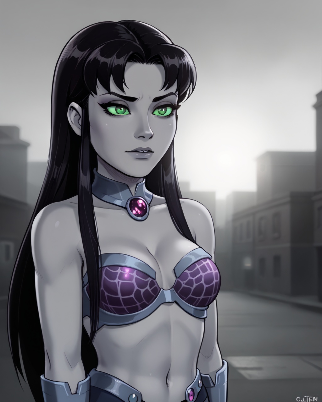 1 girl,  Blackfire,  half body portrait on Tensor.Art