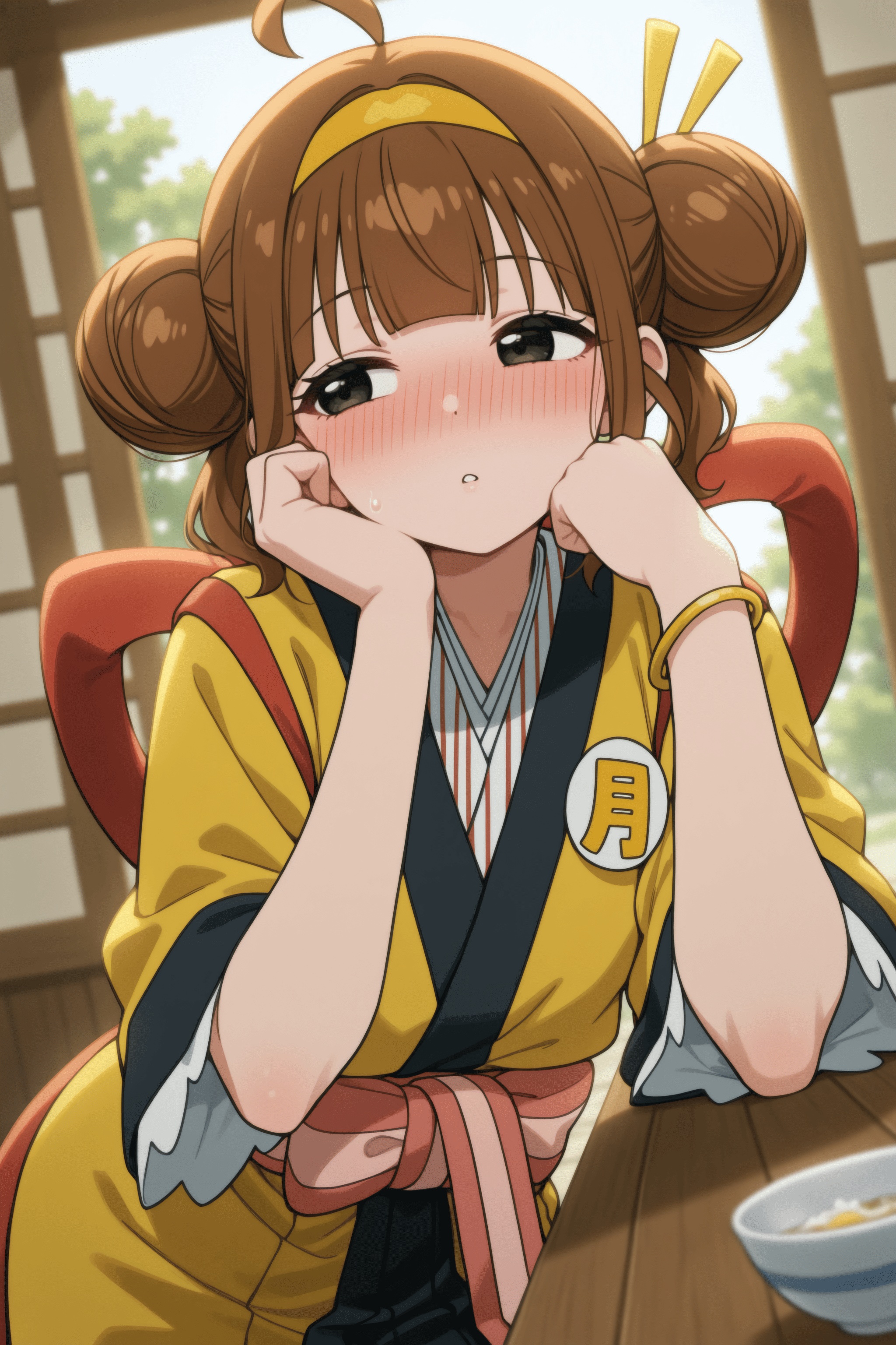 1girl,  imadake tsukimi tabemi,  brown hair on Tensor.Art