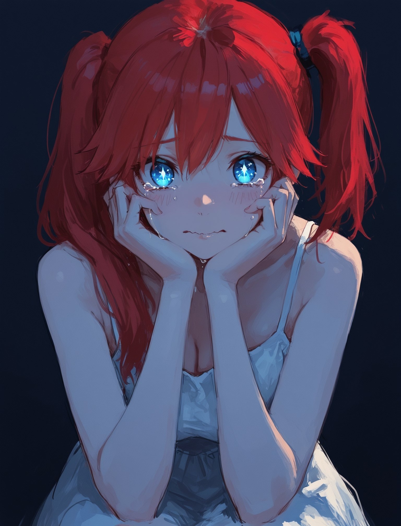1girl,  looking at viewer,  crying with eyes open on Tensor.Art
