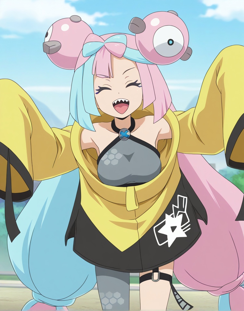 (anime coloring,  anime screenshot) IonoAnimeILXL,  teeth on Tensor.Art