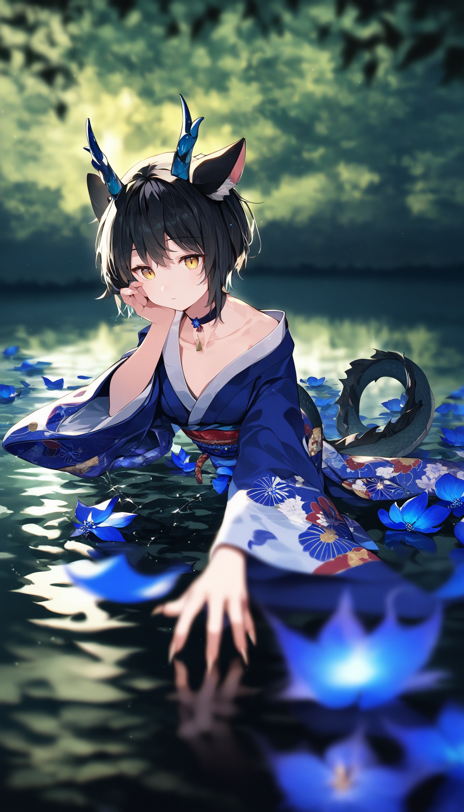 1girl,  solo,  fin on Tensor.Art