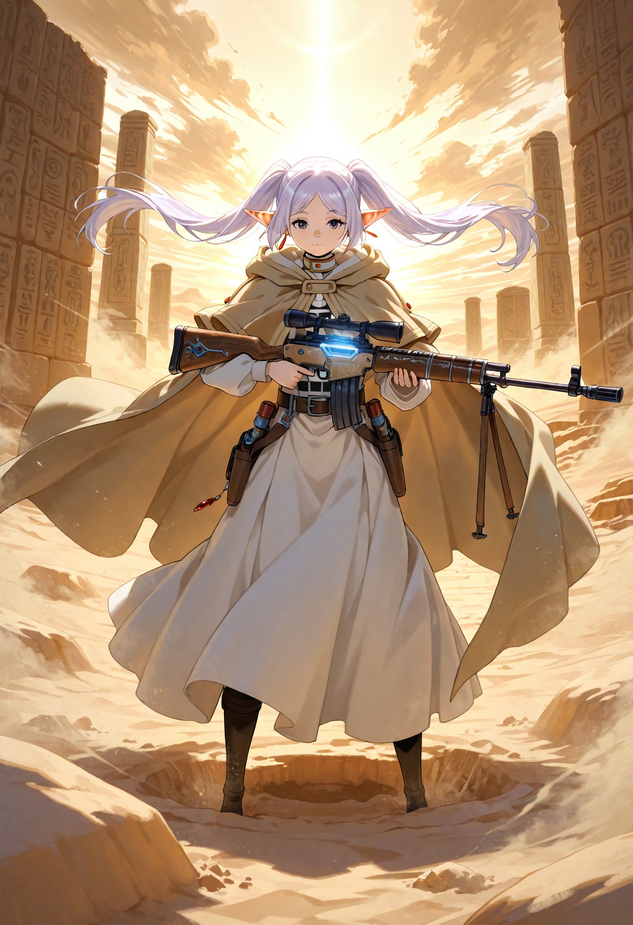 ultra-detailed,  fern_(sousou_no_frieren),  ruin_explorer_stance on Tensor.Art