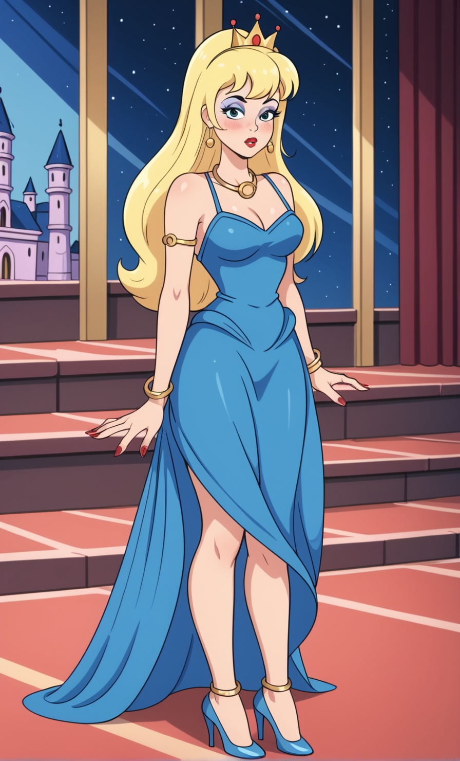 Princess Angelica,  delicated lady,  eyeshadow on Tensor.Art