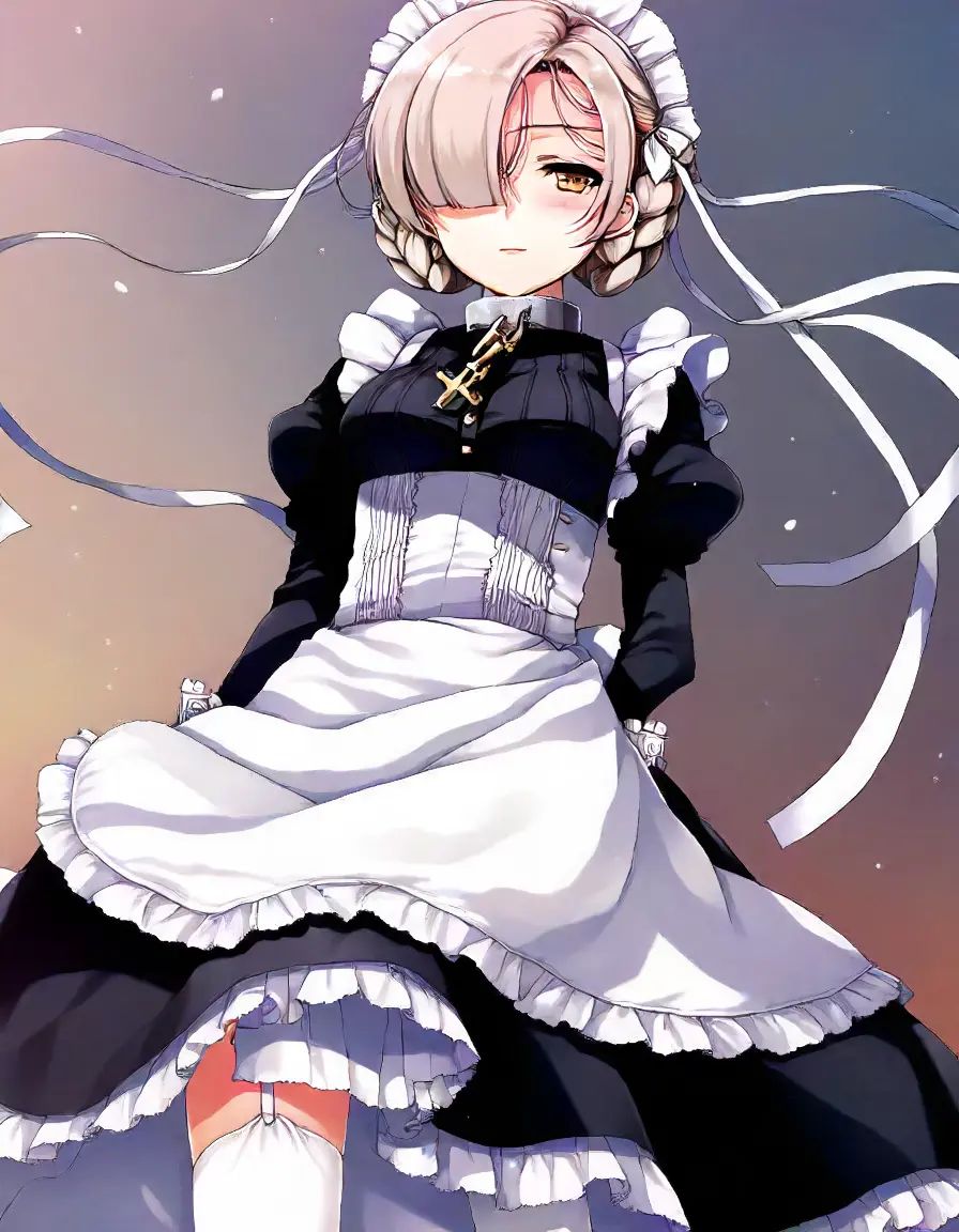 1girl,  sheffield \(azur lane\),  maid on Tensor.Art
