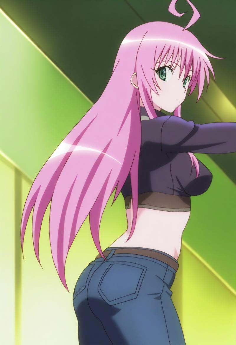sysdeep_lala,  solo,  tight crop top on Tensor.Art