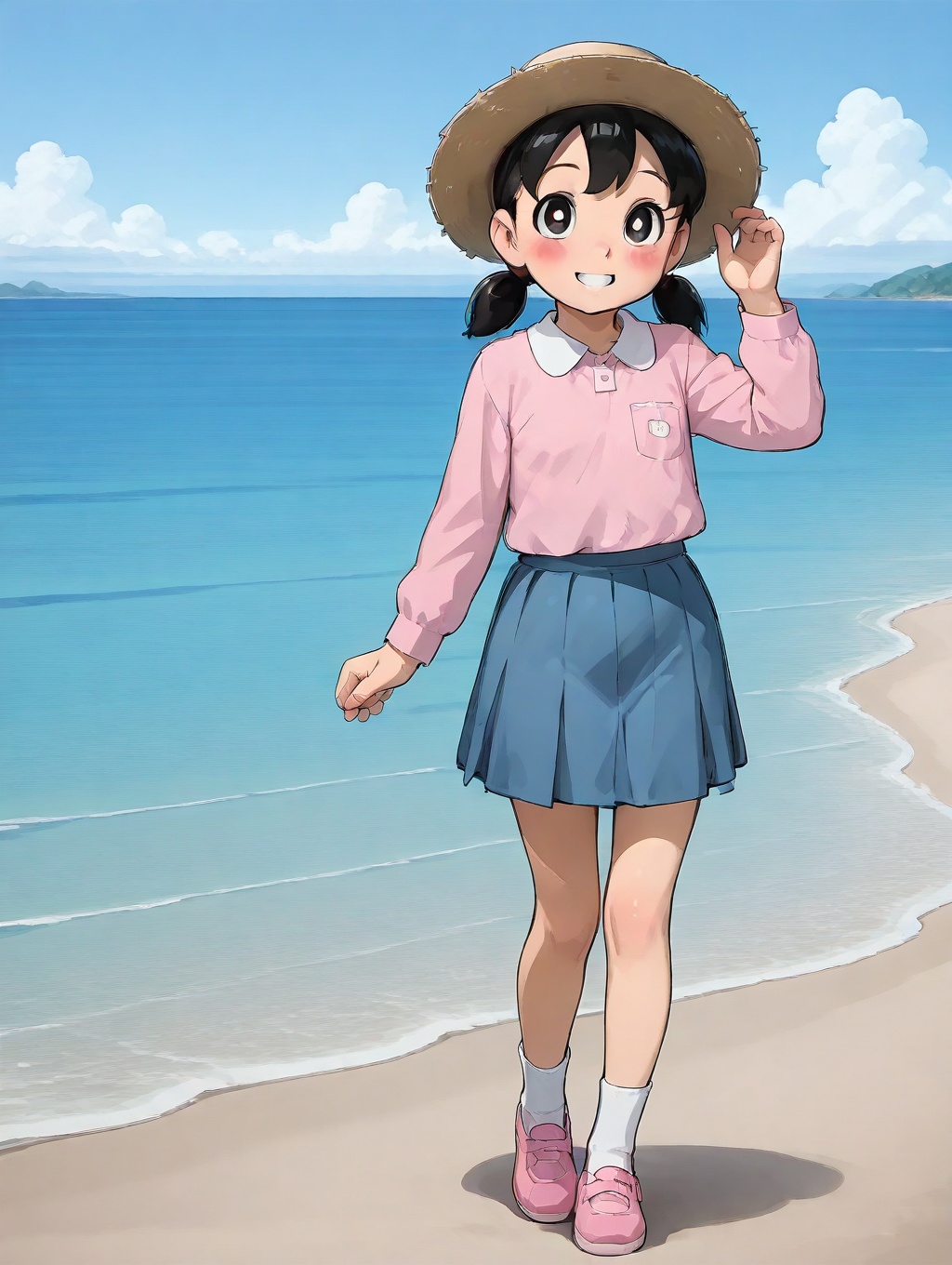 minamoto sizuka,  1girl,  outdoors on Tensor.Art
