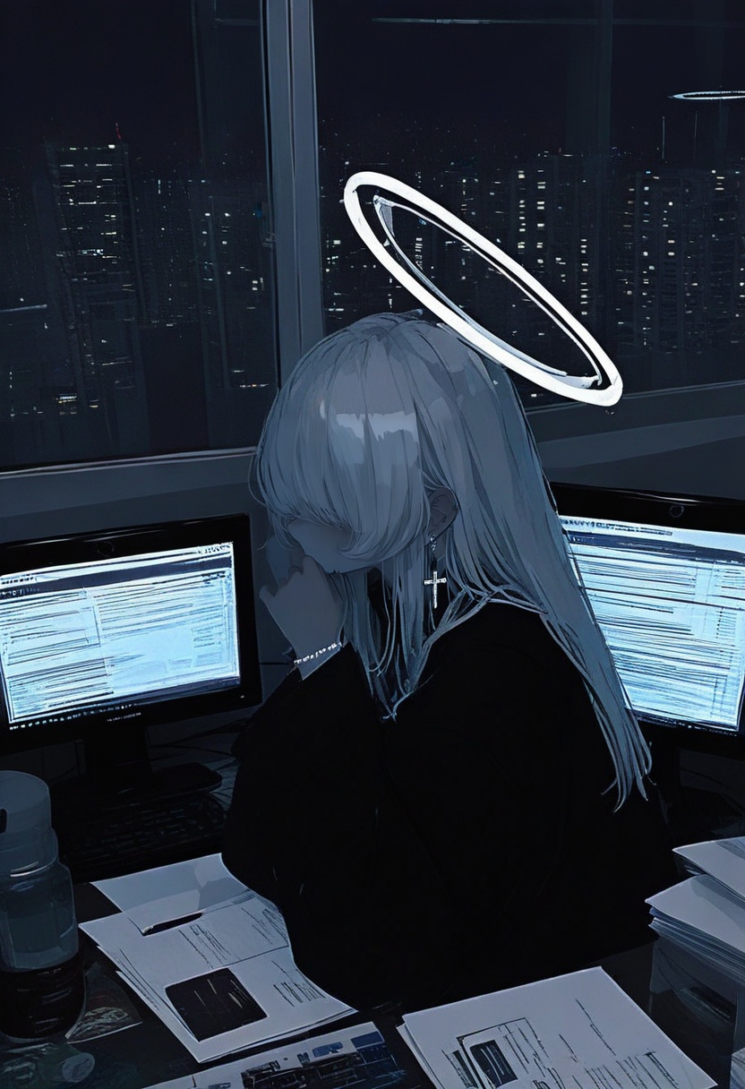 1girl,  halo,  solo on Tensor.Art