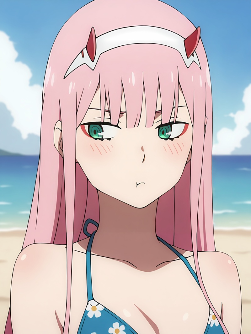 zero two (darling in the franxx),  1girl,  solo on Tensor.Art