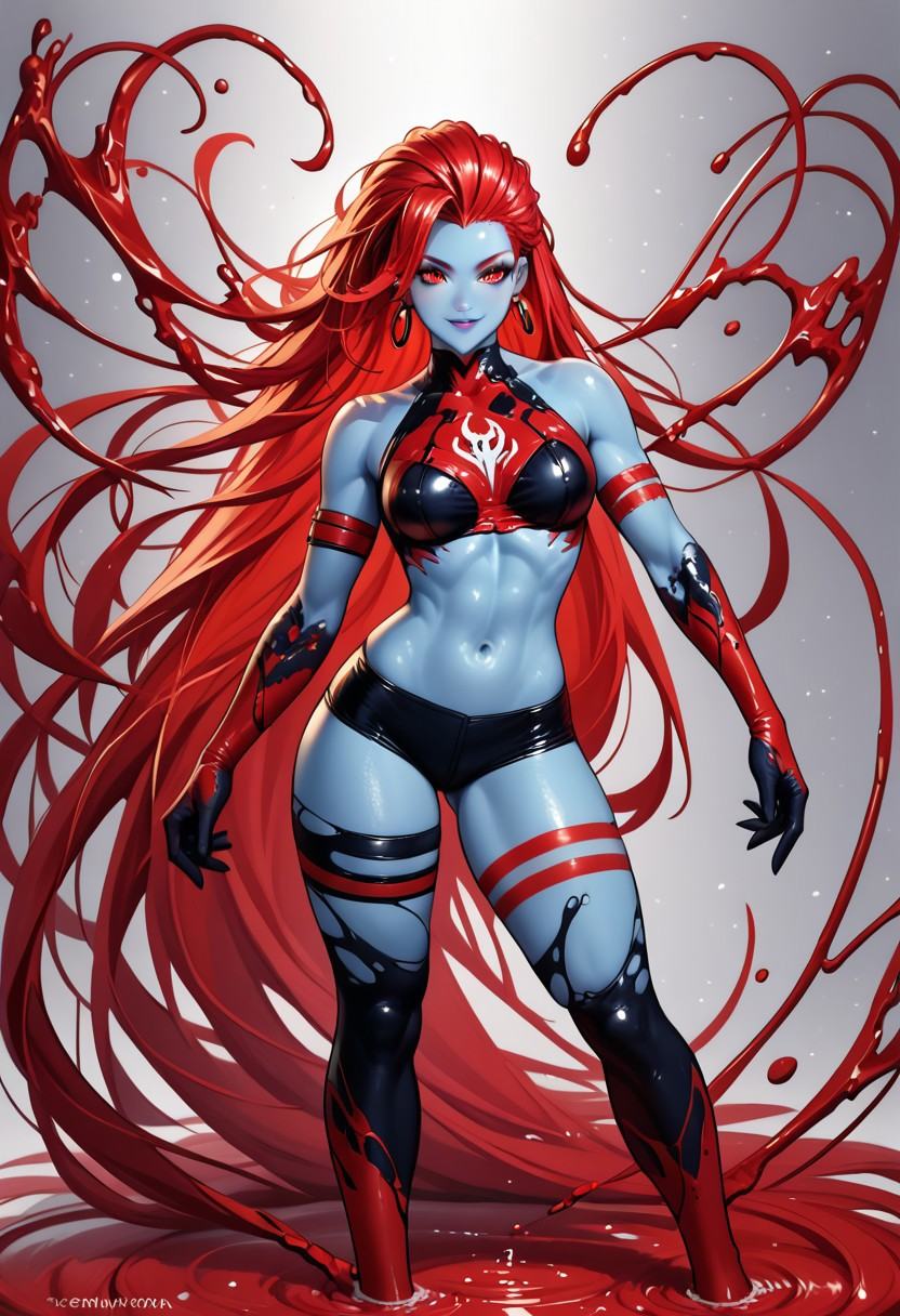 Ultra HD 32K image of zoemoon,  red hair,  red eyes on Tensor.Art