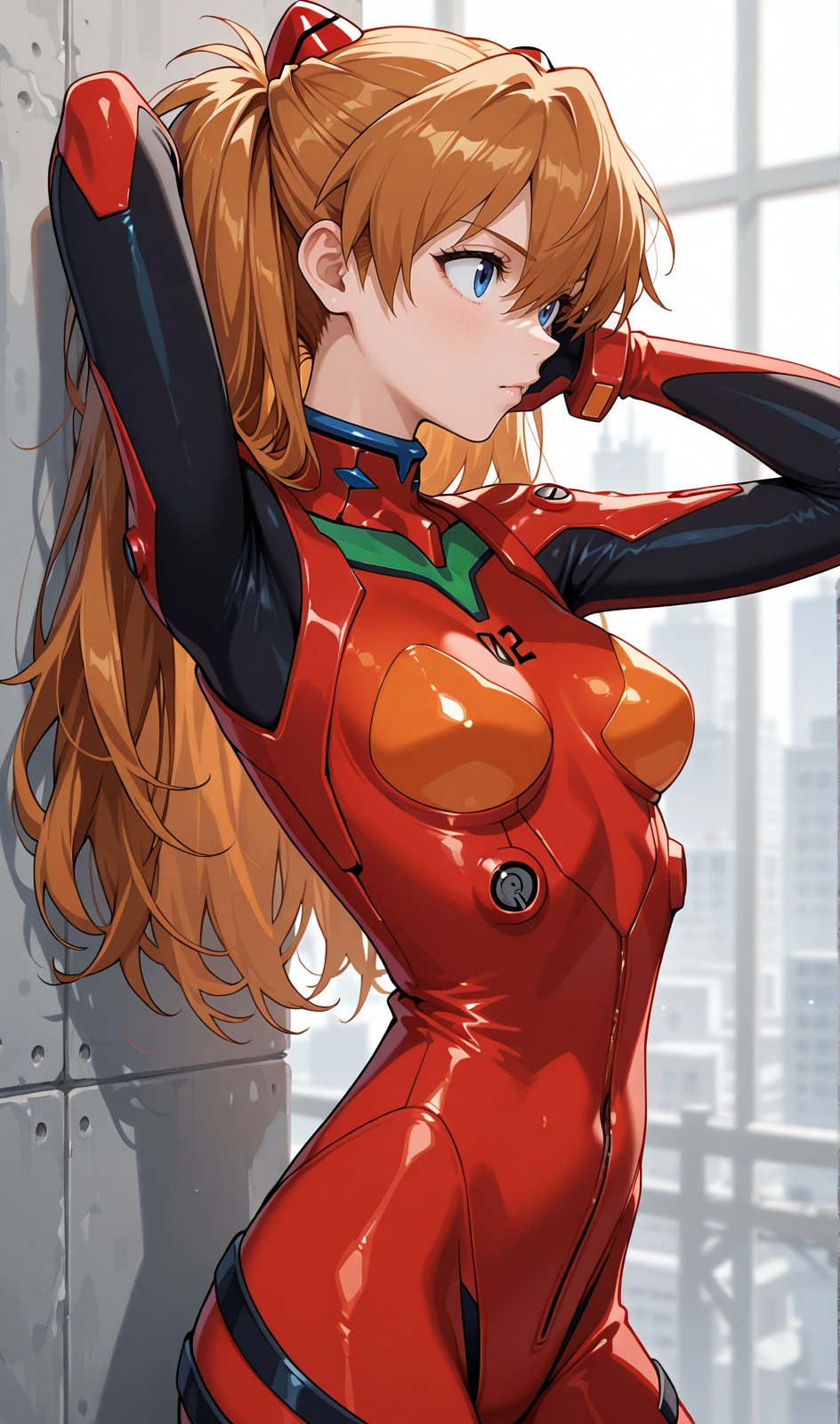 1girl,  solo,  Asuka Langley on Tensor.Art