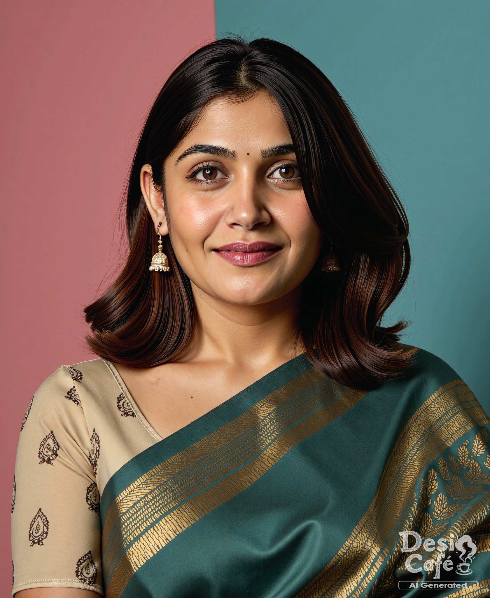 headshot photo of Isha Keskar woman,  hyper realistic photo that is safe for work,  shouting on Tensor.Art