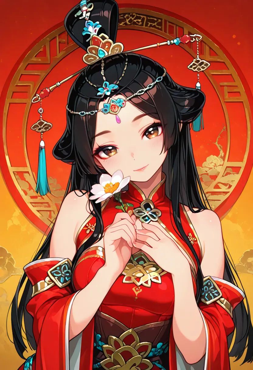 1girl,  wangzhaojun,  lips on Tensor.Art
