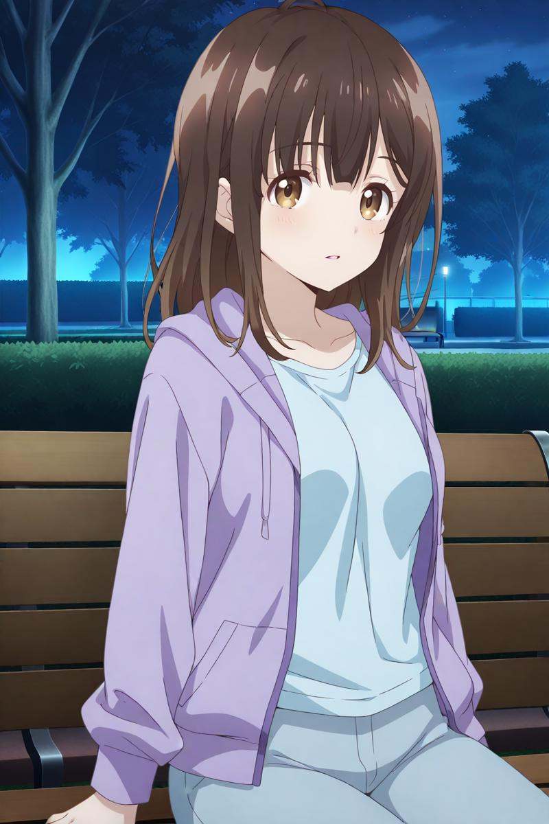 anime screenshot,  hige wo soru. soshite joshikousei wo hirou,  ogiwara sayu on Tensor.Art
