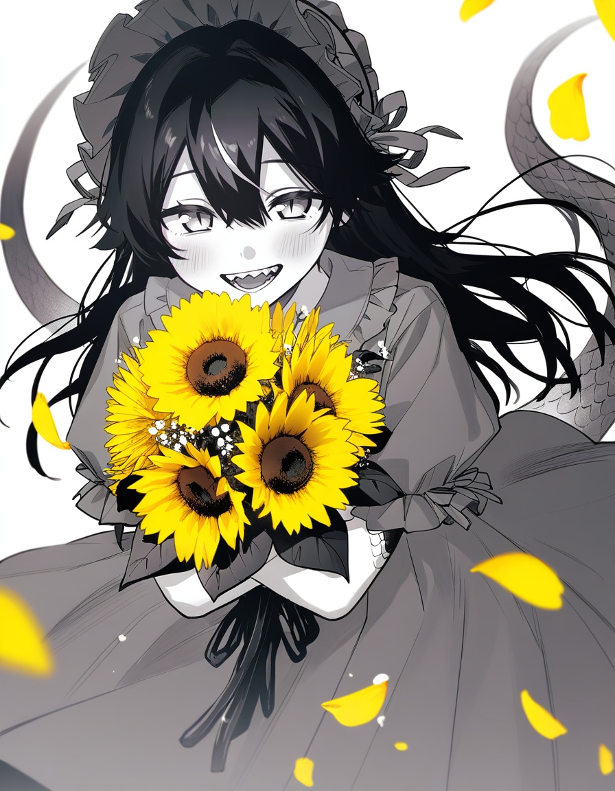 1girl,  flower,  solo on Tensor.Art