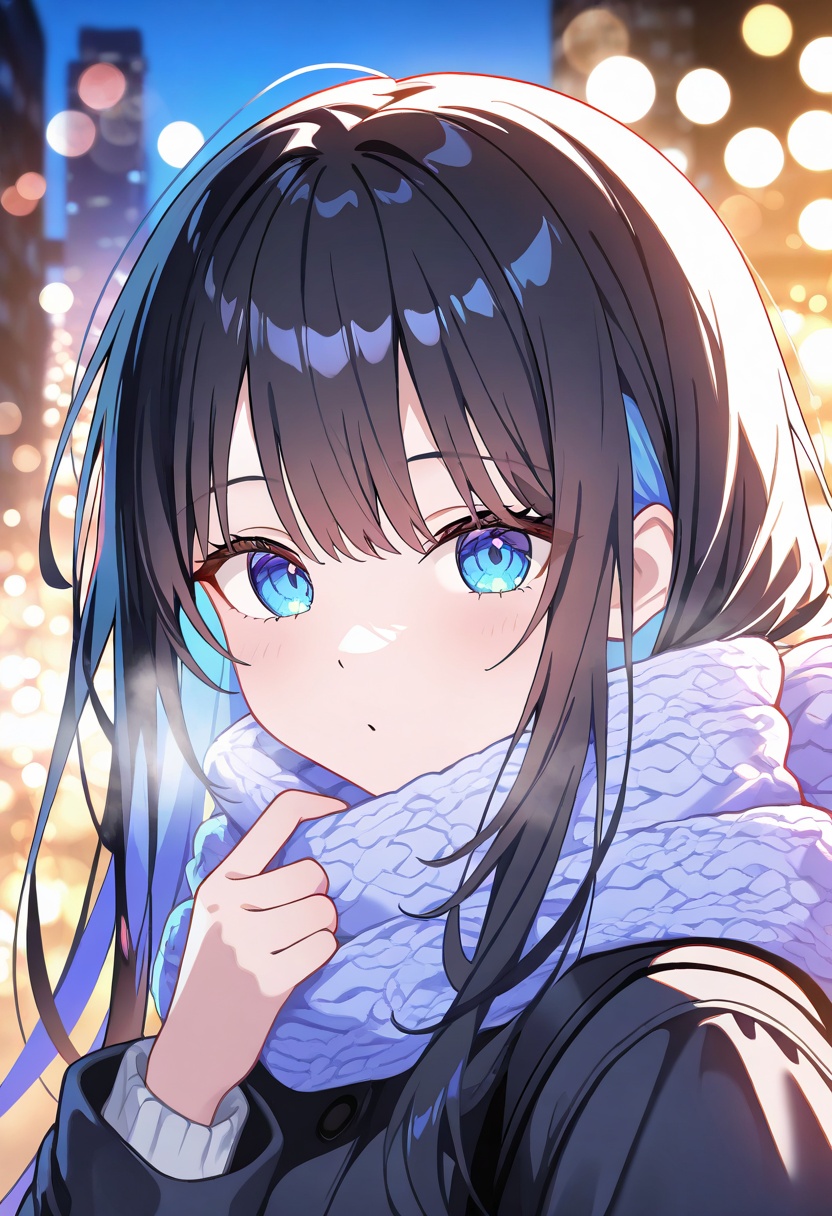 1girl,  solo,  snow on Tensor.Art