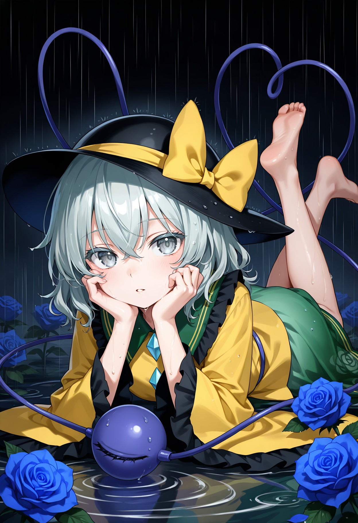 1girl,  komeiji koishi,  touhou on Tensor.Art