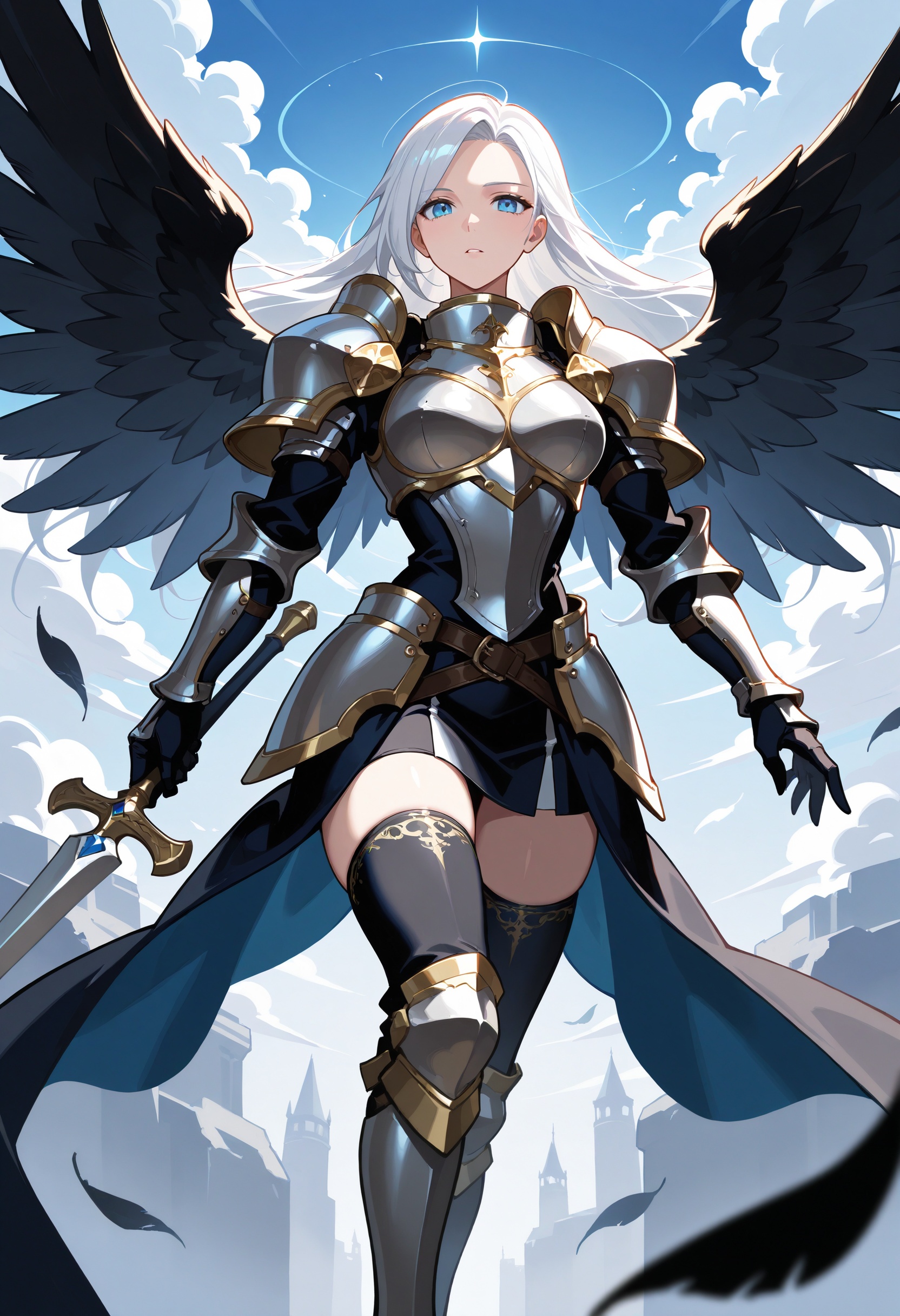 1girl,  armor,  weapon on Tensor.Art