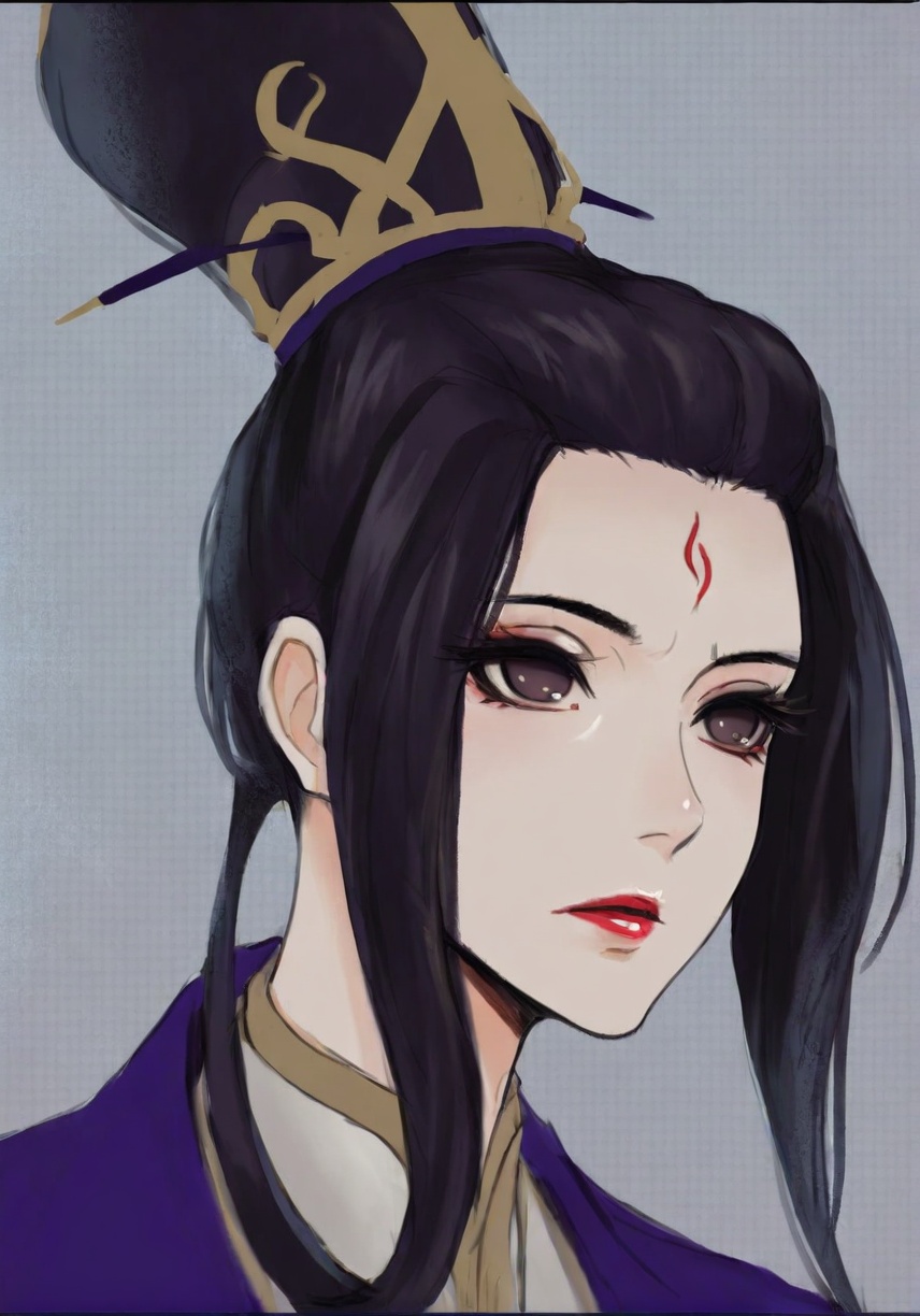 solo,highly detailed,(best quality),((masterpiece)),1girl,simple background,<lora:张诗瑶b114XL:1>,zhangshiyao,forehead mark,red lips,