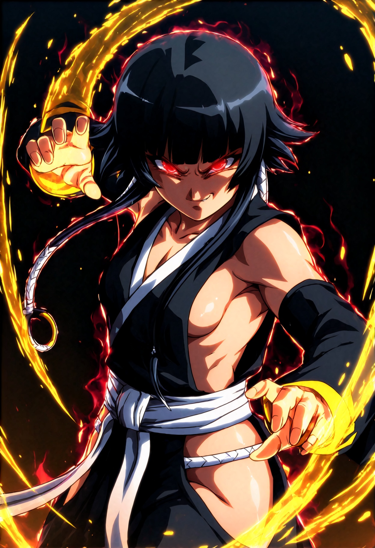 masterpiece,  best quality,  black background on Tensor.Art
