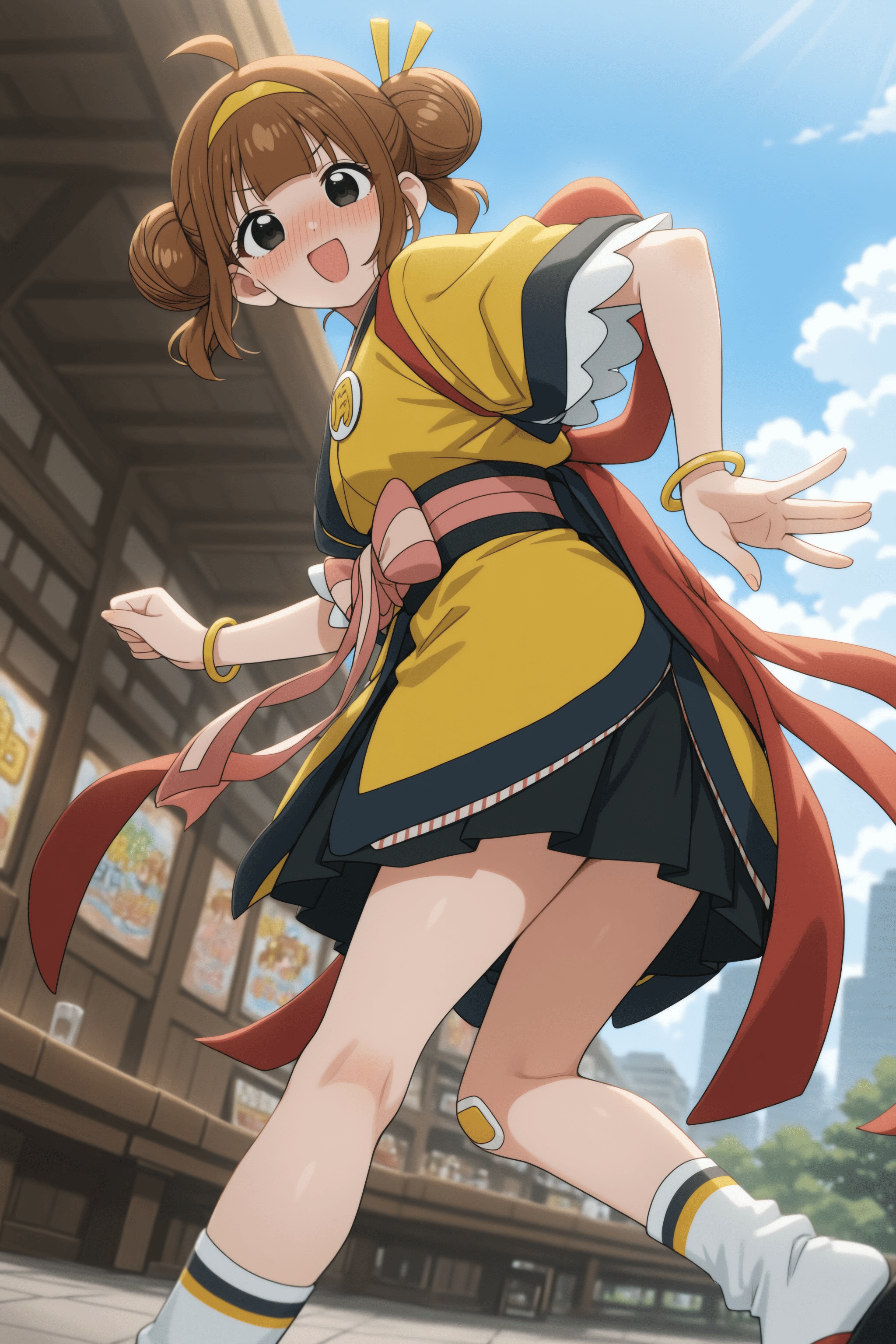 1girl,  imadake tsukimi tabemi,  brown hair on Tensor.Art