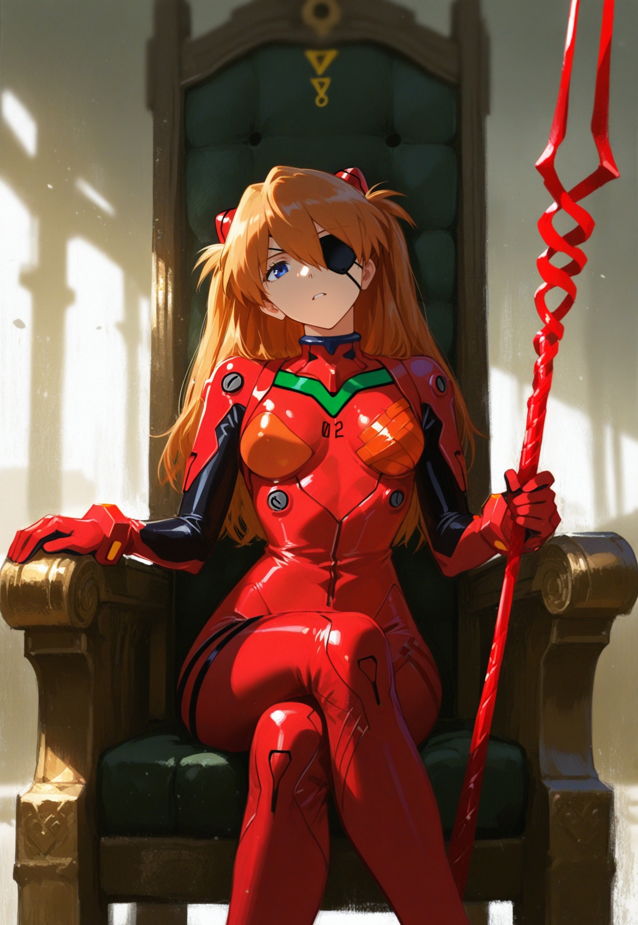 1girl,  souryuu asuka langley,  expressionless on Tensor.Art