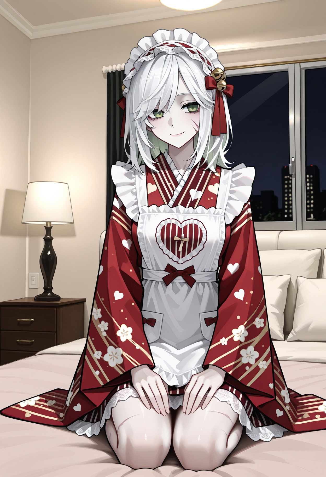 1girl,  pale skin,  white hair on Tensor.Art