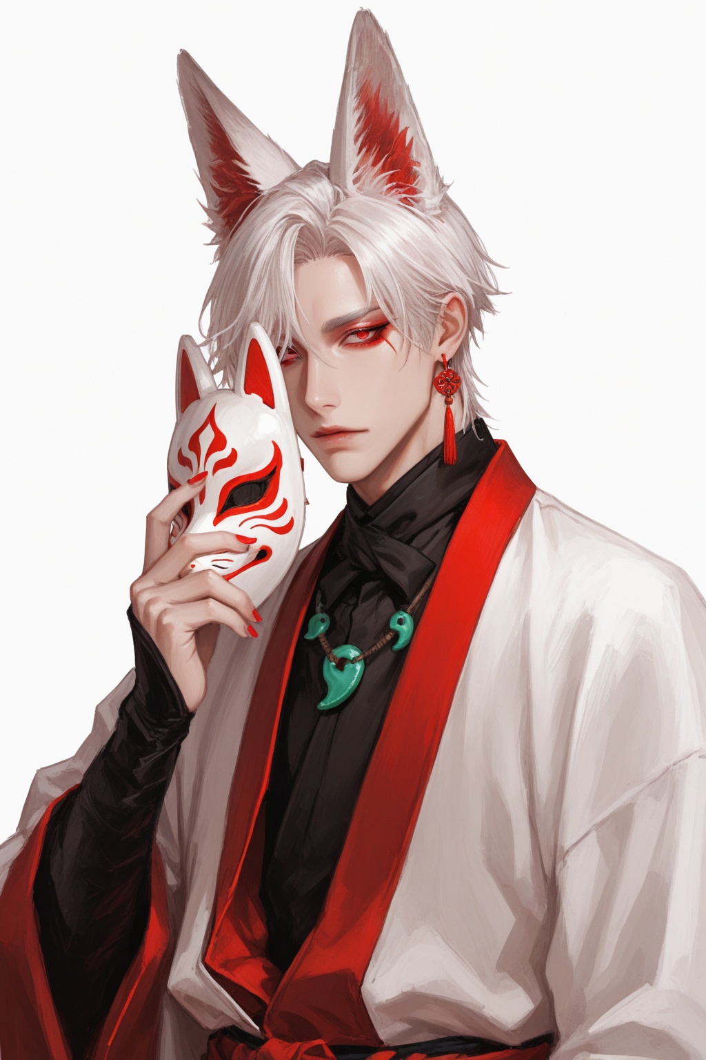 1boy,  male_focus,  jewelry on Tensor.Art
