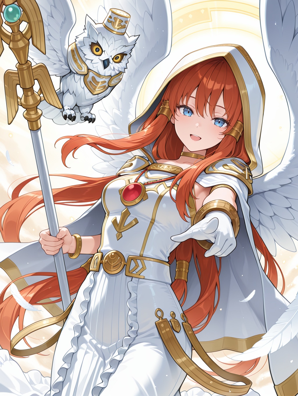 minerva - the exalted lightsworn,  1girl,  1other on Tensor.Art