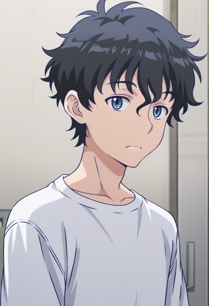 kuseta,  1boy,  black hair on Tensor.Art