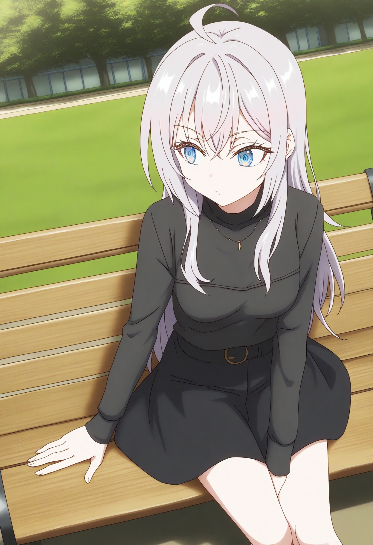 sysdeep_alisa,  silver hair,  blue eyes on Tensor.Art