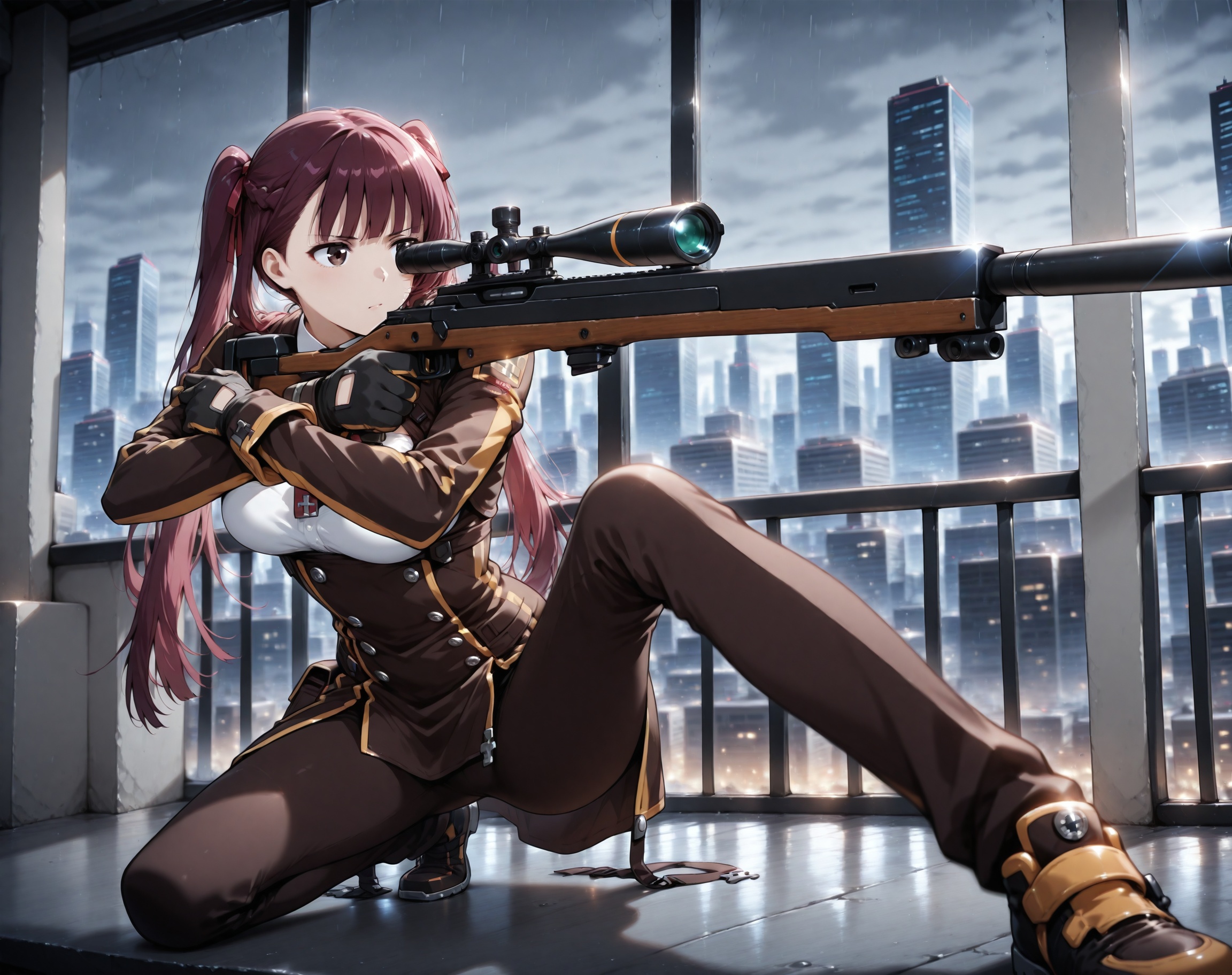 1girl,  wa2000,  black eyes on Tensor.Art