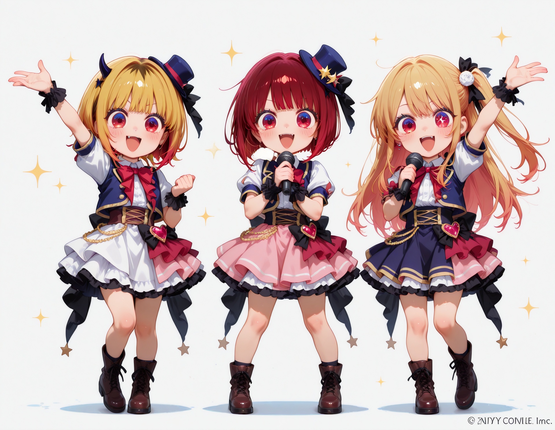 japanese anime art work,  oshi no ko \(anime\):1.2,  lineup on Tensor.Art