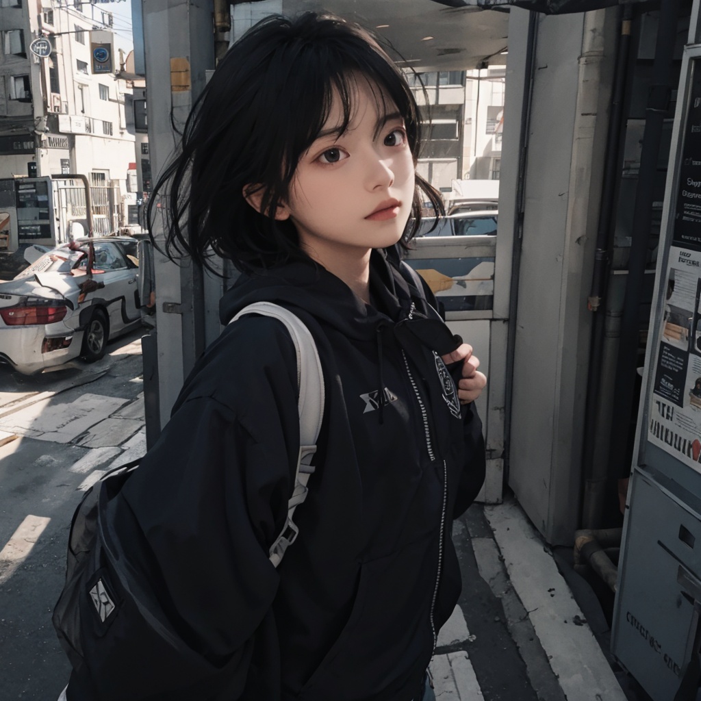 a 1girl, 