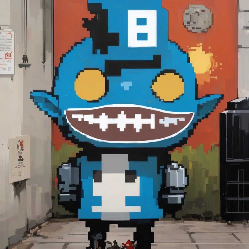 toland,british art image 4931879,in the style of joram roukes,goblin academia,tim okamura,miniaturecore,changelingcore,parody street art,<lora:数字头像sdxl:0.7>