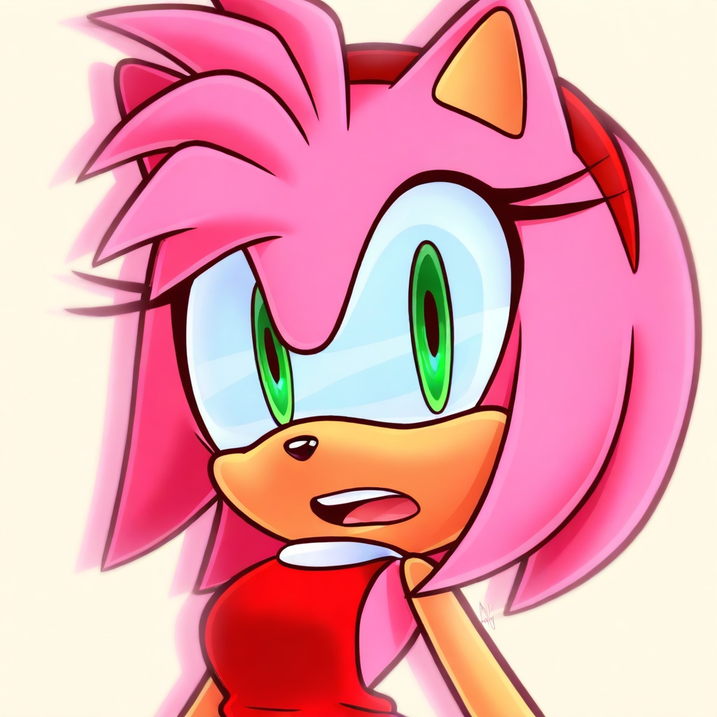 /amy rose (sonic)/,  1girl,  solo on Tensor.Art