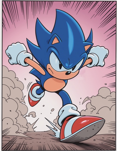 sonic the hedgehog,  white gloves,  white socks on Tensor.Art