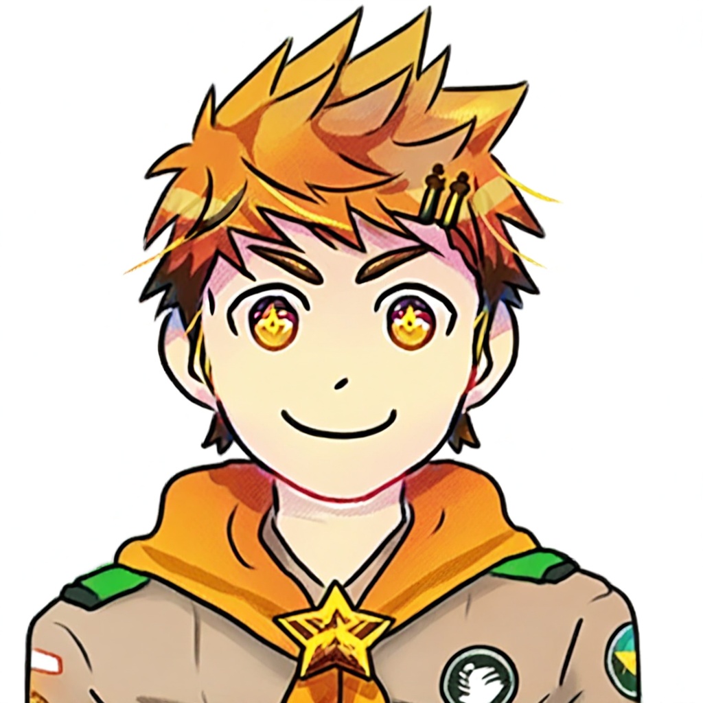 hiro akiba,  1boy,  blonde hair on Tensor.Art