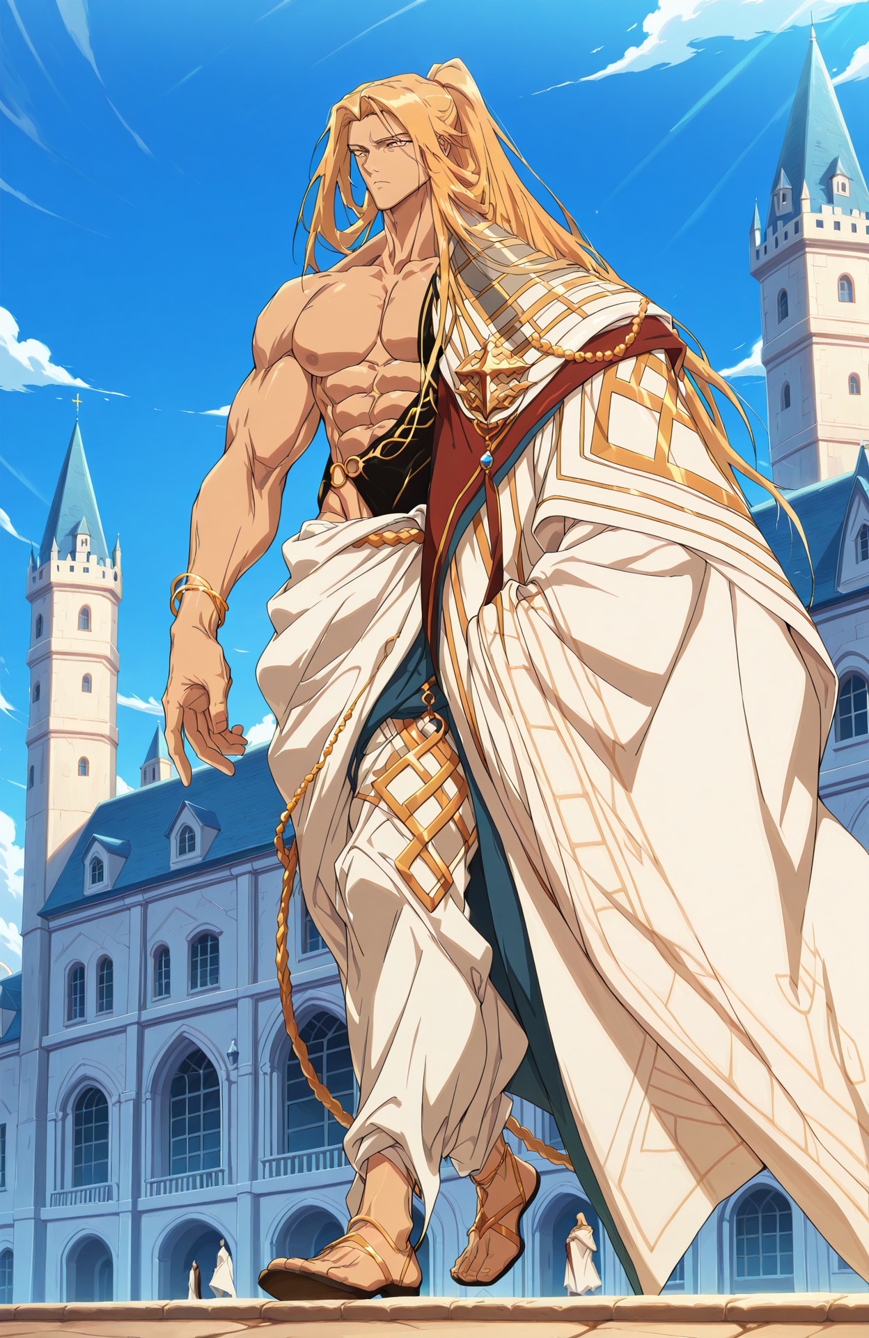 dfo_mnen3,  anime style,  toned male on Tensor.Art