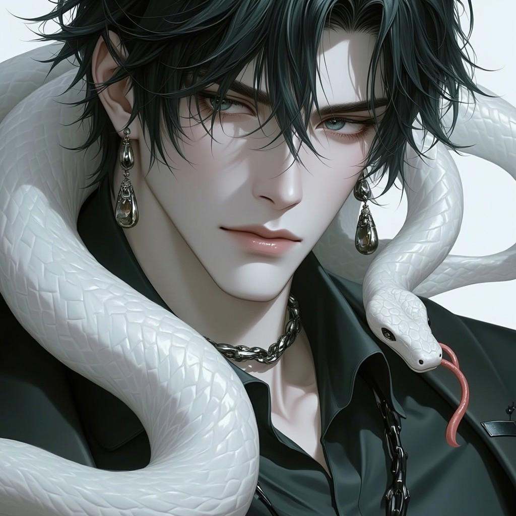 phwamen,  snake,  1boy on Tensor.Art