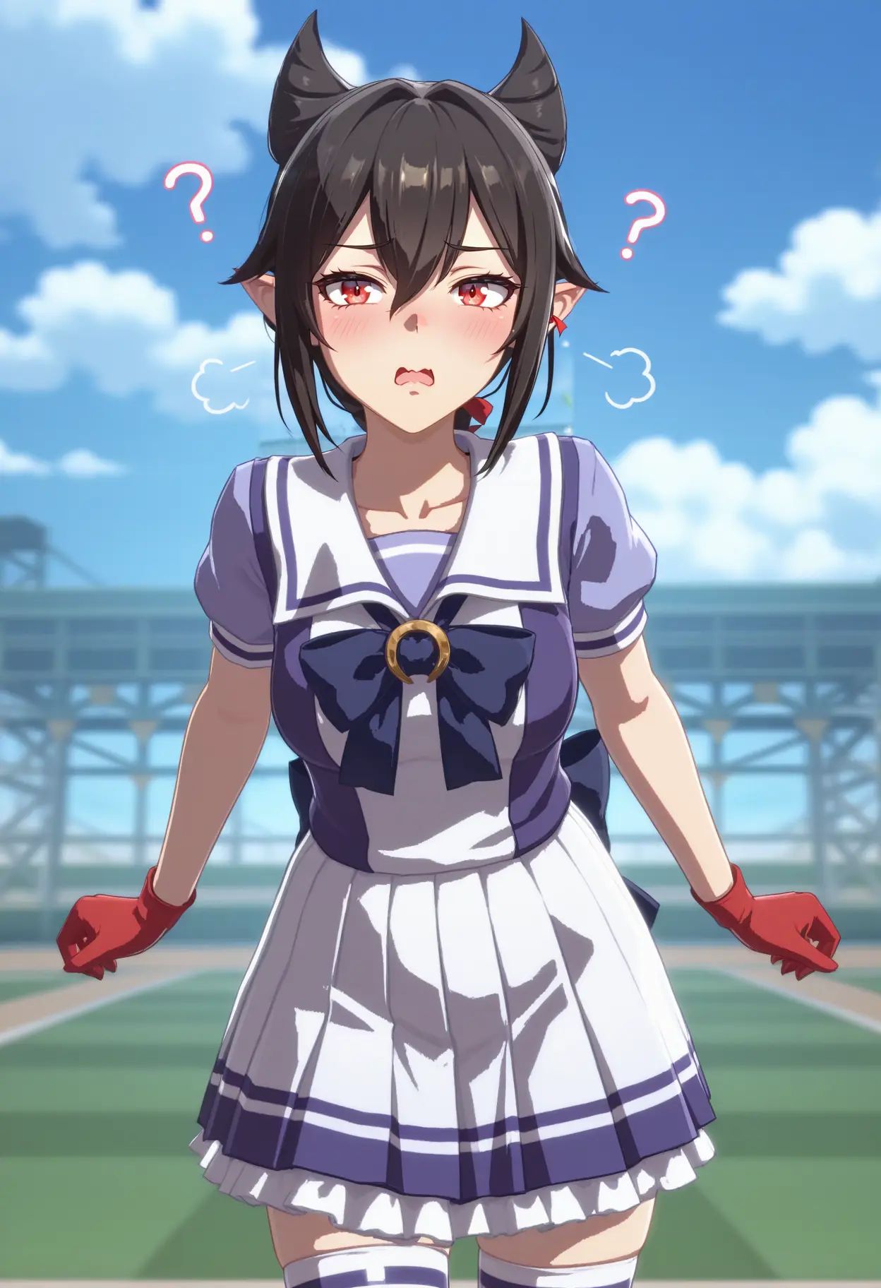 1girl,  solo,  blurry background on Tensor.Art