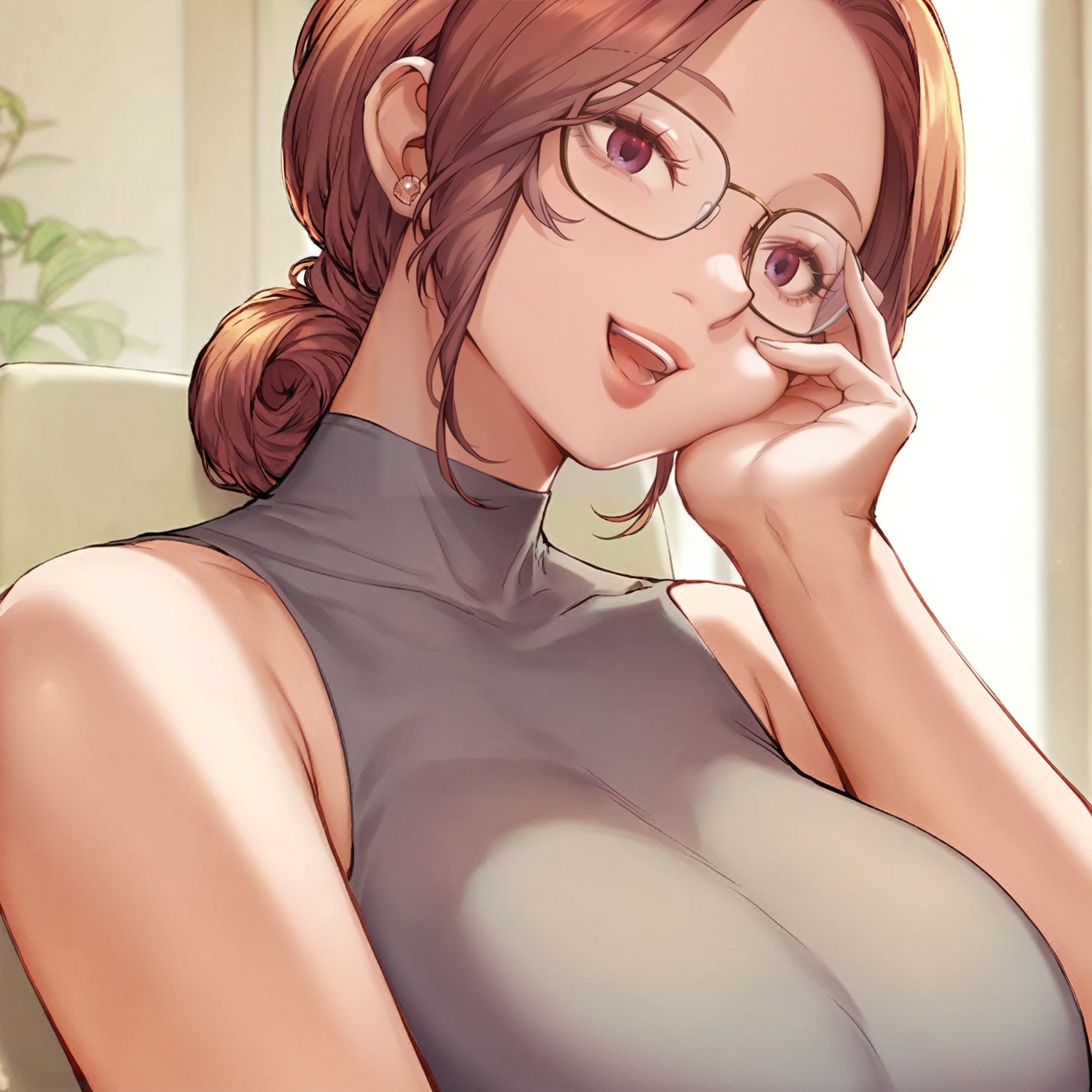 1girl,  cha sumin,  glasses on Tensor.Art