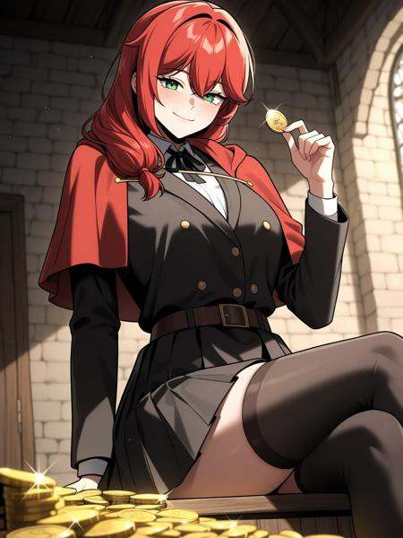 lortelle_kecheln,  red hair,  long hair on Tensor.Art