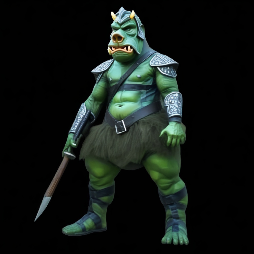 Score_9,  professional high definition photograph,  Gammorean guard on Tensor.Art